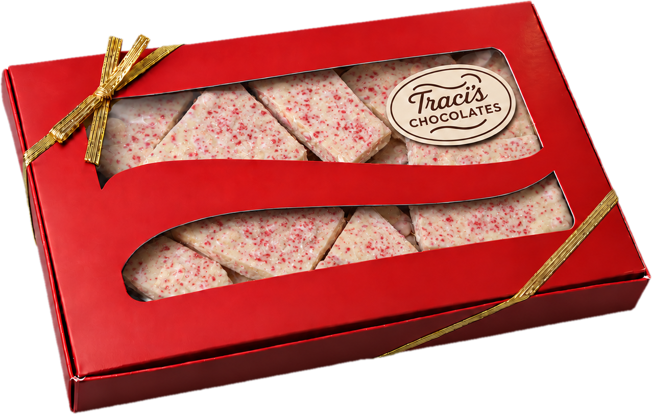 Gift box of Traci's chocolate bark